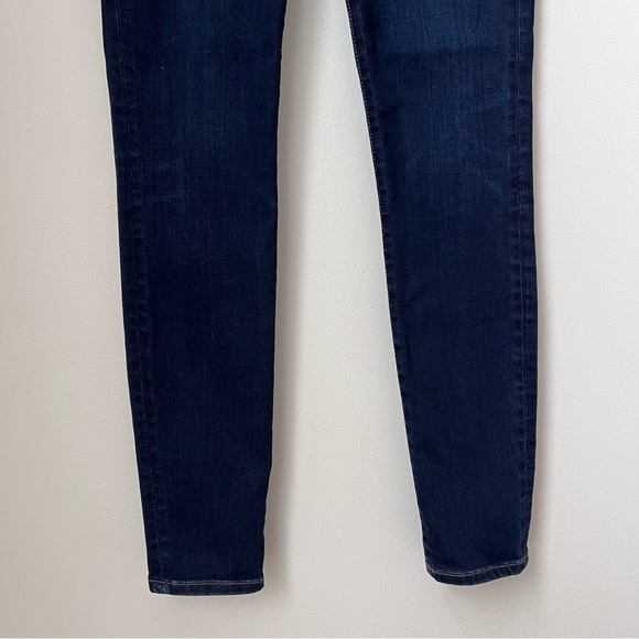 Madewell 9” Mid-Rise Skinny Jeans Women's Size 26 Dark Wash - Picture 2 of 15